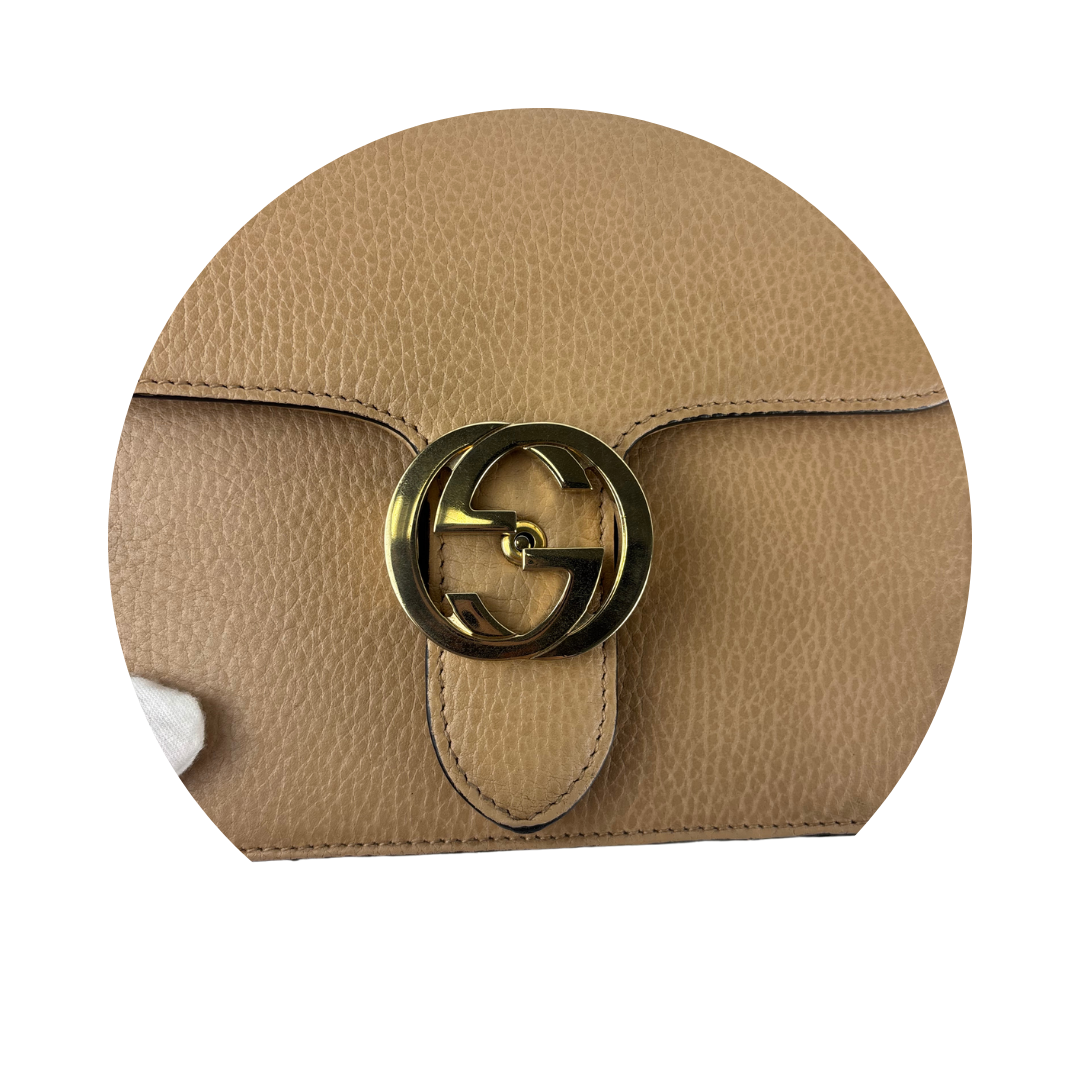 Gucci Beige Interlocking GG Shoulder Bag