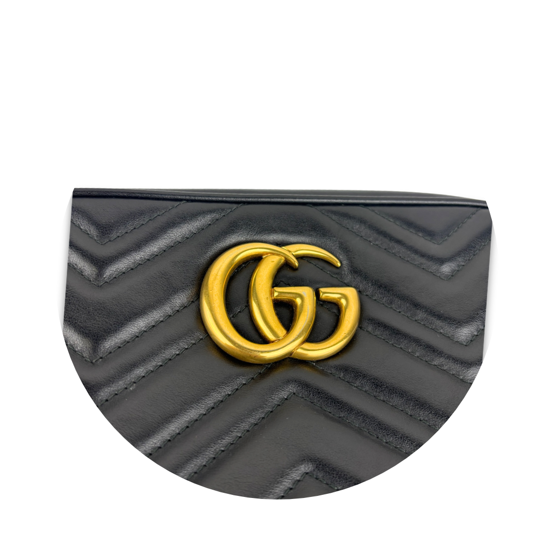 Gucci Black Marmont Small Camera Bag