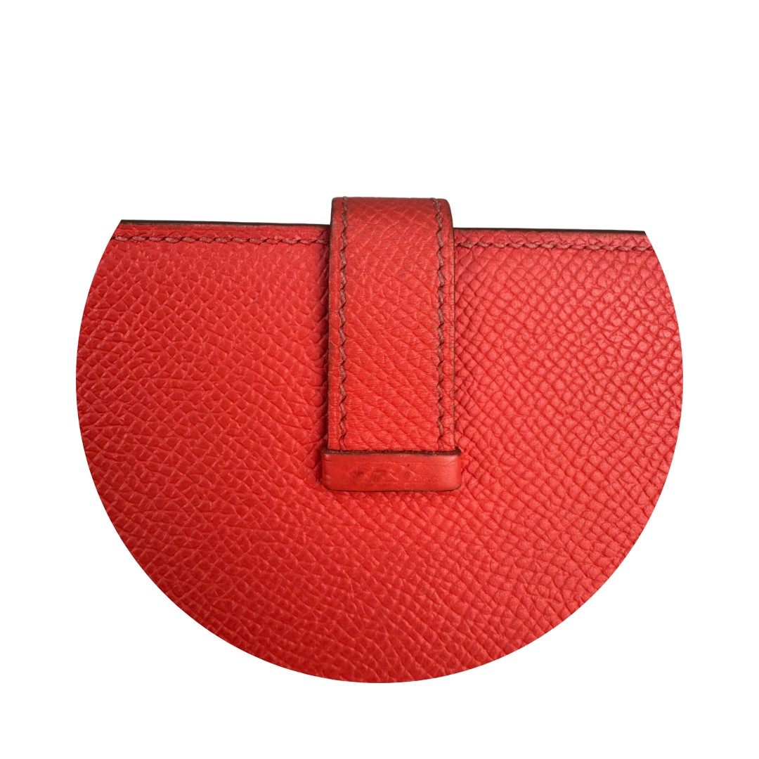 Hermès Epsom Rose Jaipur Bearn Wallet