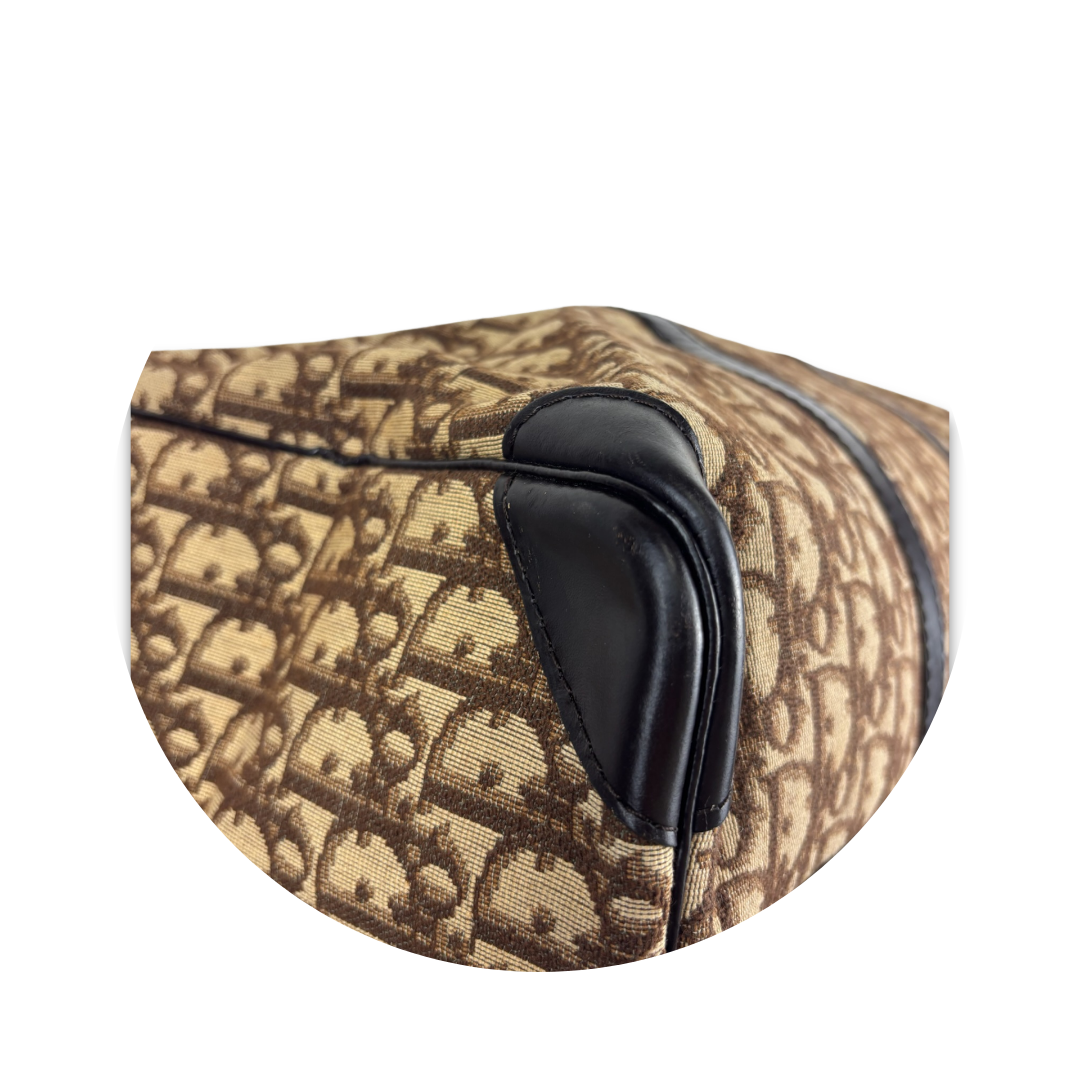 Dior Brown Canvas Trotter Duffle 40