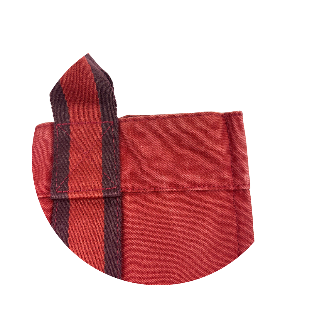 Hermès Red Canvas Fourre Tout PM