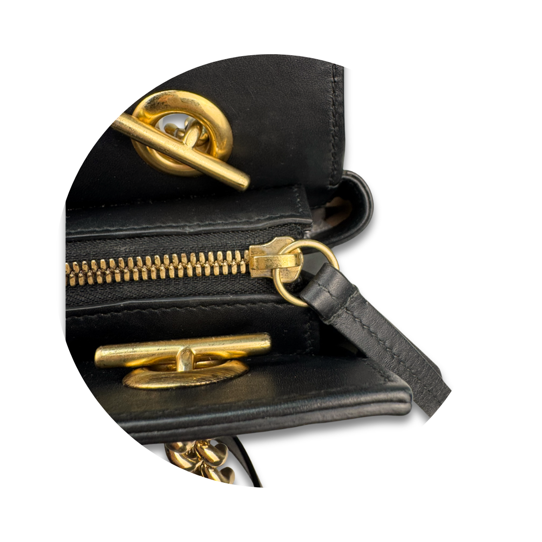 Gucci Black Guccissima Soft Signature Tote