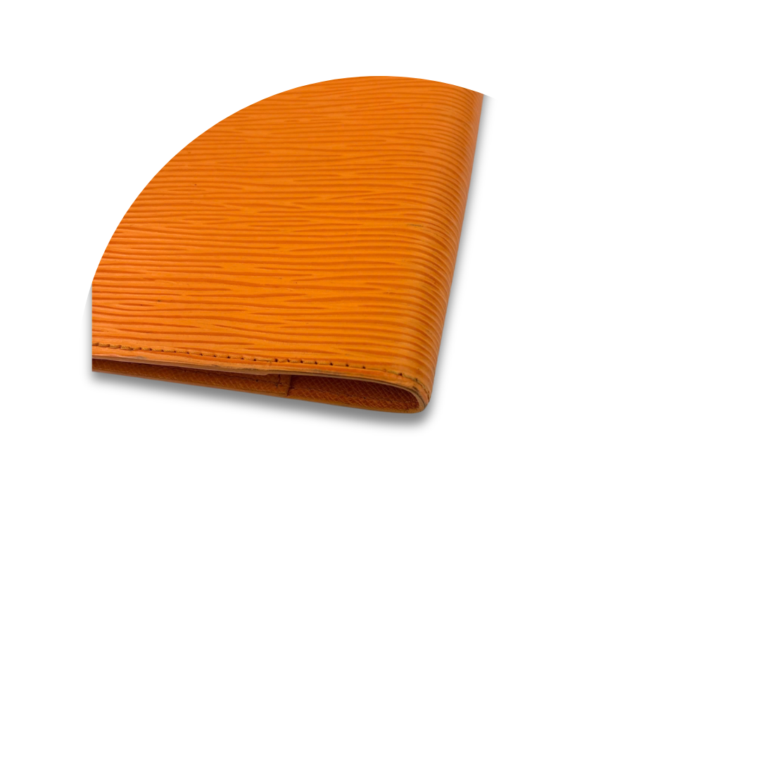 Louis Vuitton Orange Epi Leather Agenda PM