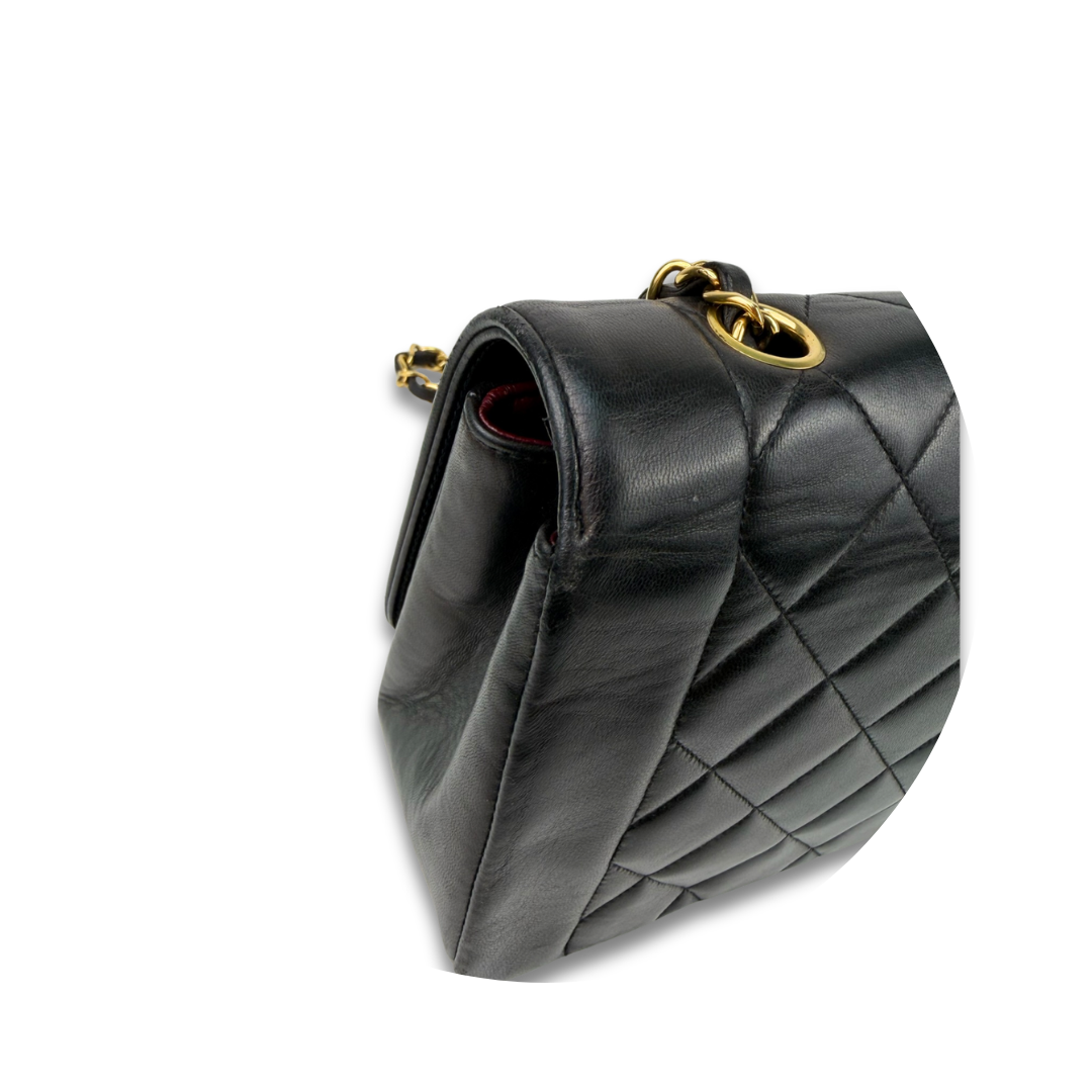 Chanel Medium Lambskin Diana Single Flap