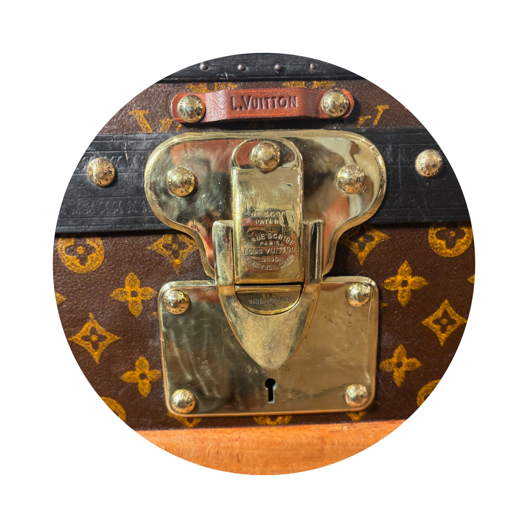 Louis Vuitton Monogram Antique Malle Courrier 110 Trunk
