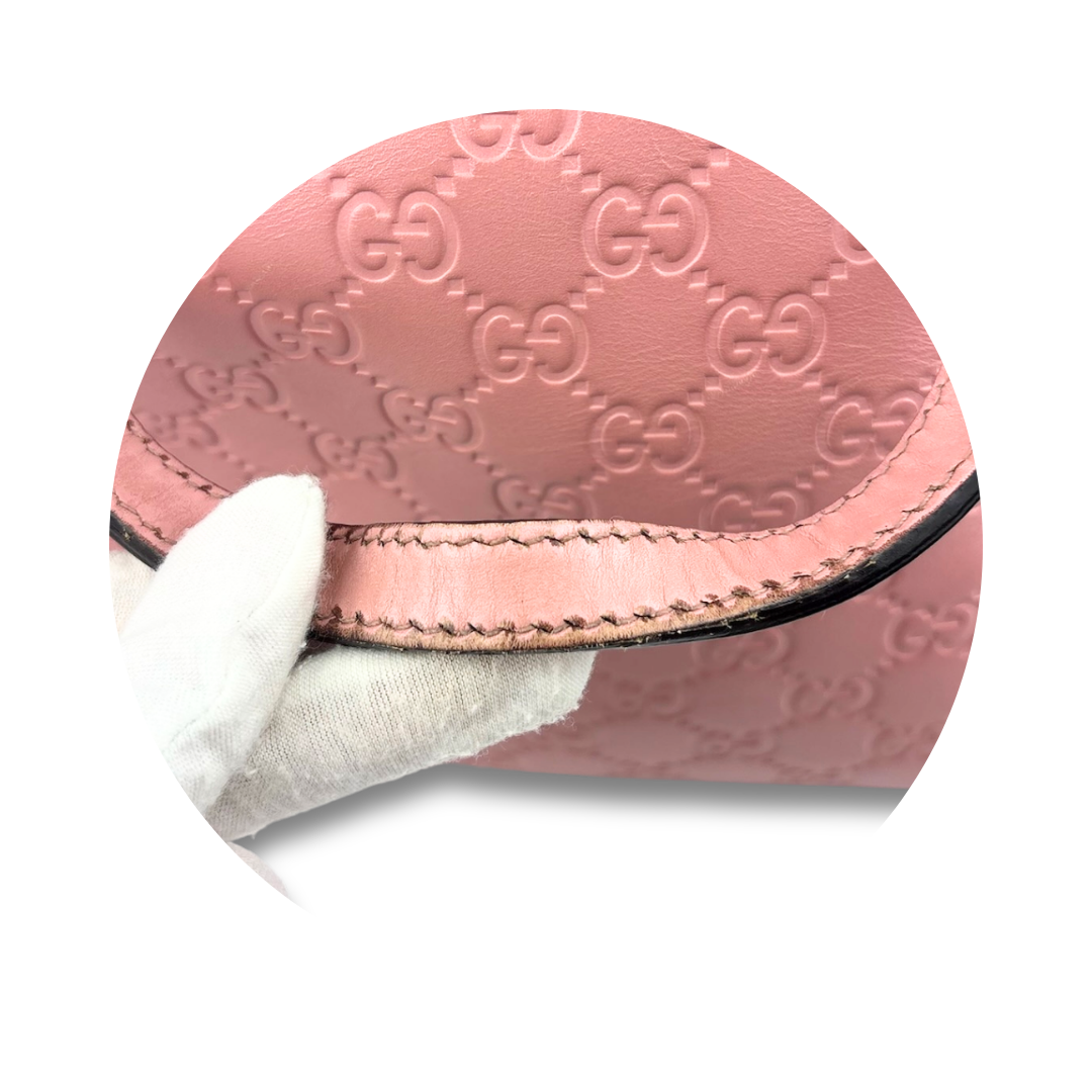 Gucci Pink Guccissima Foldover Tote
