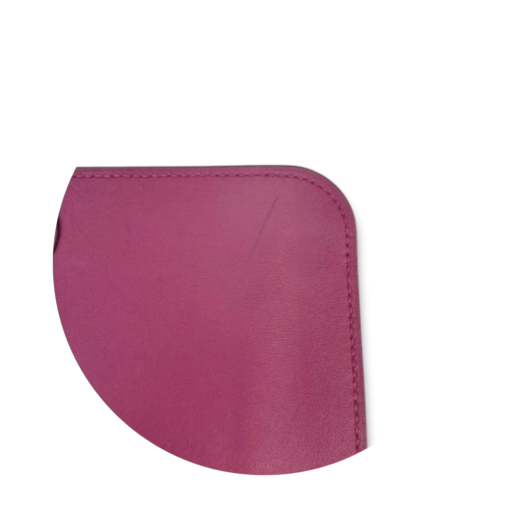 Hermès Clemence Dogon Duo Wallet Plum