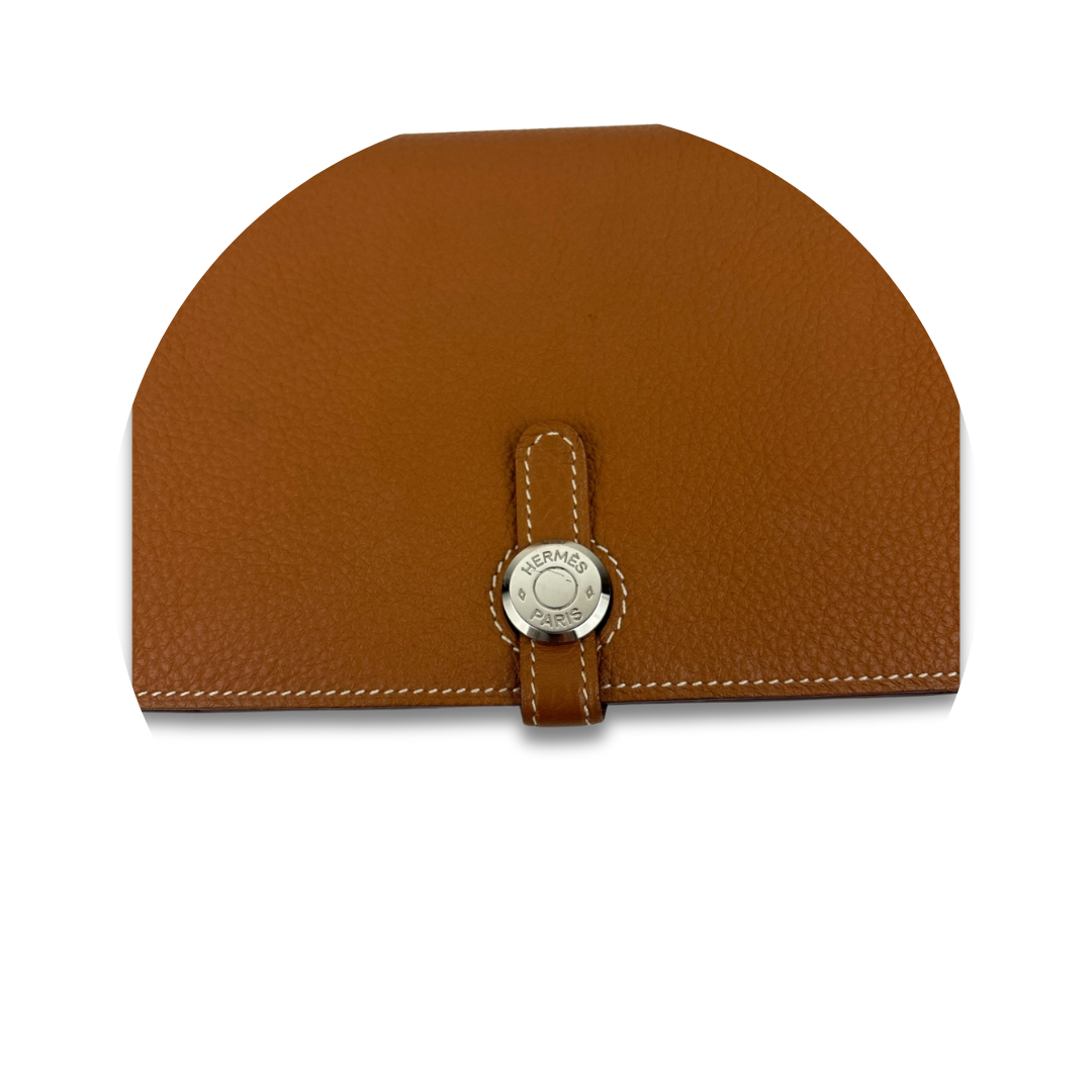 Hermès Clemence Dogon Duo Wallet Gold