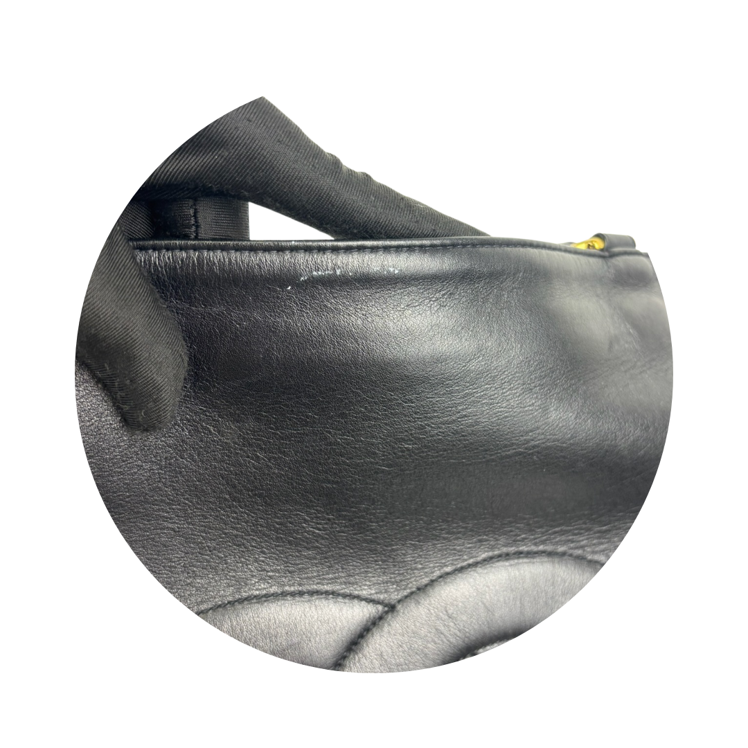 Chanel Black Timeless Jumbo Chain Tote