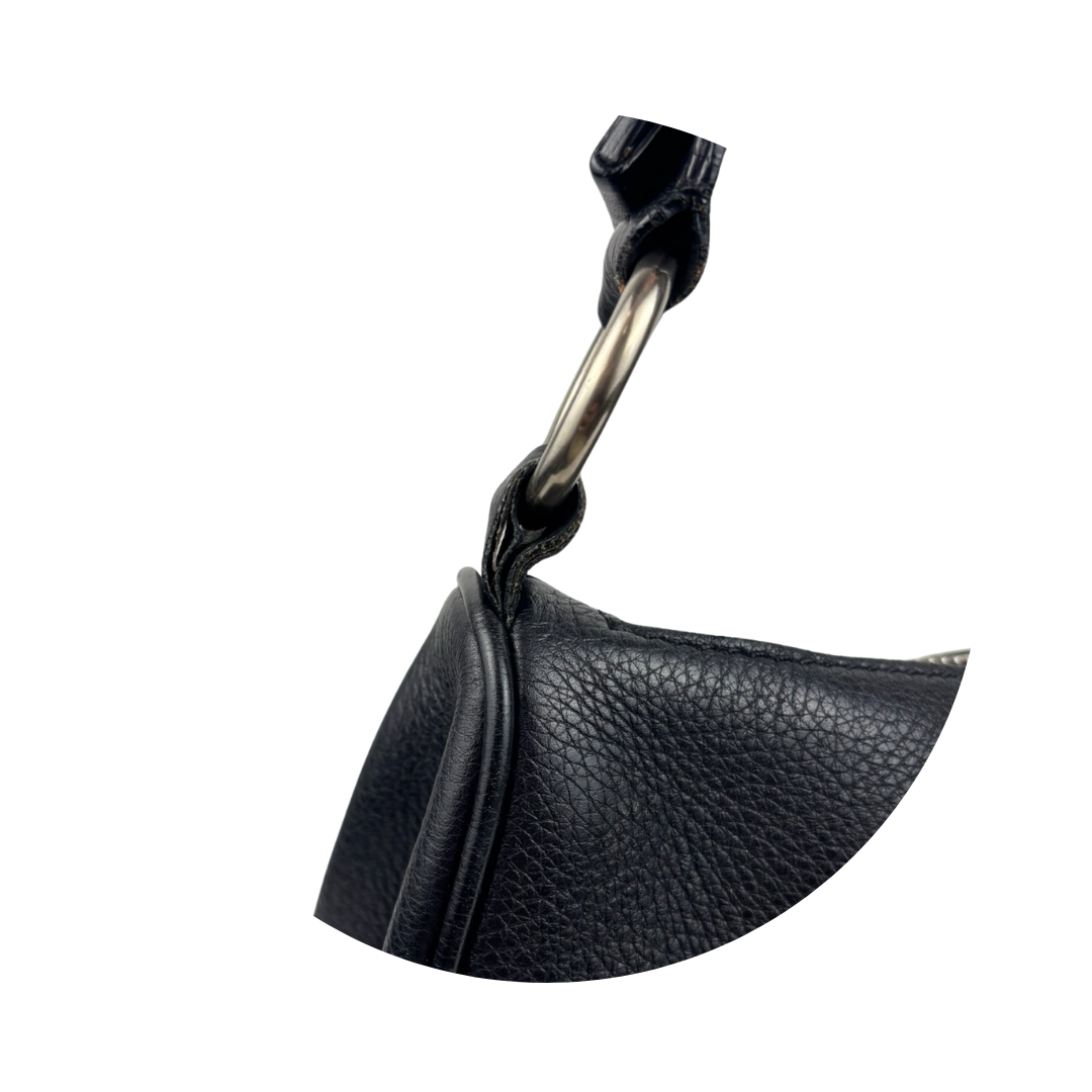 Prada Black Vitello Daino Shoulder Bag