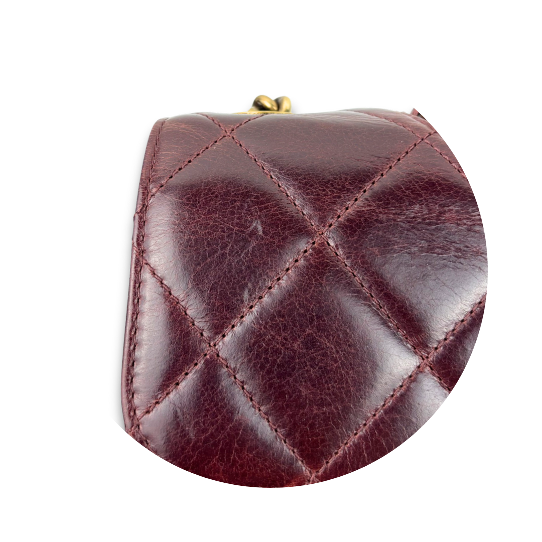 Chanel Burgundy Perfect Edge Flap Bag