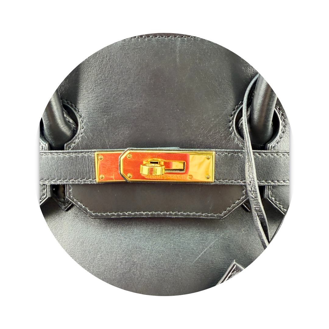 Hermès Box Calf Birkin 35 Noir