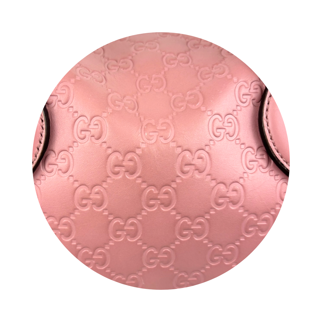 Gucci Pink Guccissima Foldover Tote