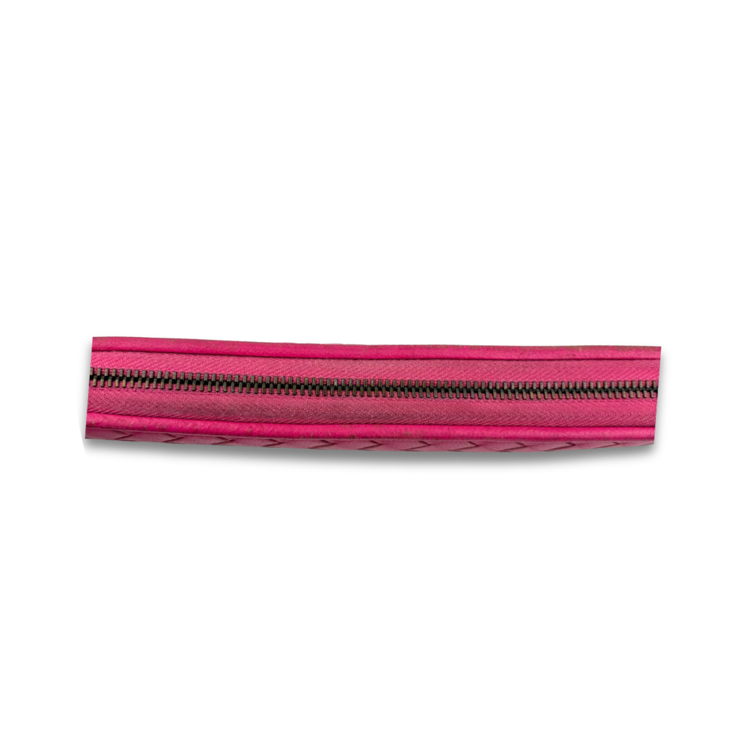 Bottega Veneta Pink Intrecciato Wallet