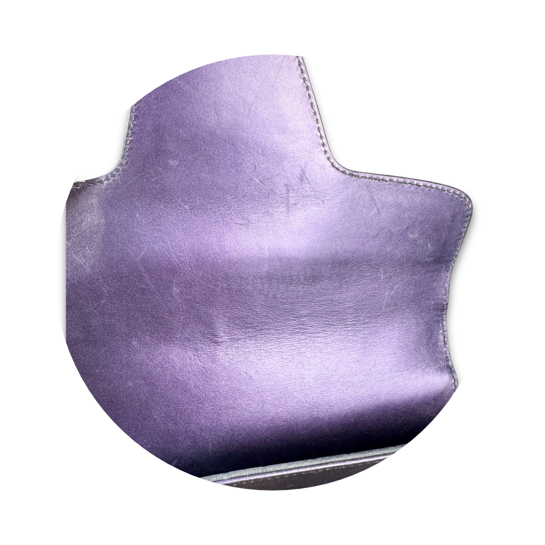 Gucci Guccissima Purple Patent Leather Emily