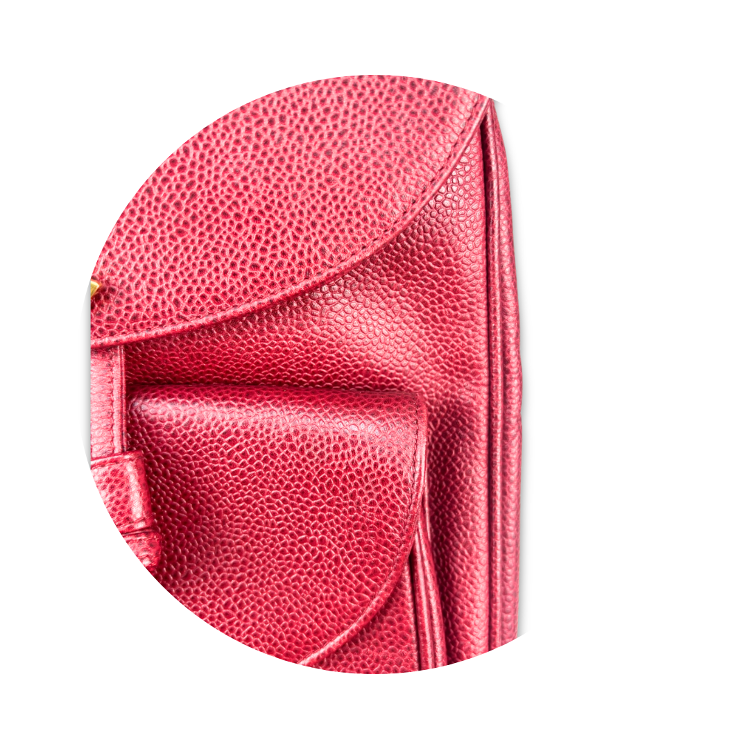 Chanel Burgundy Caviar Backpack