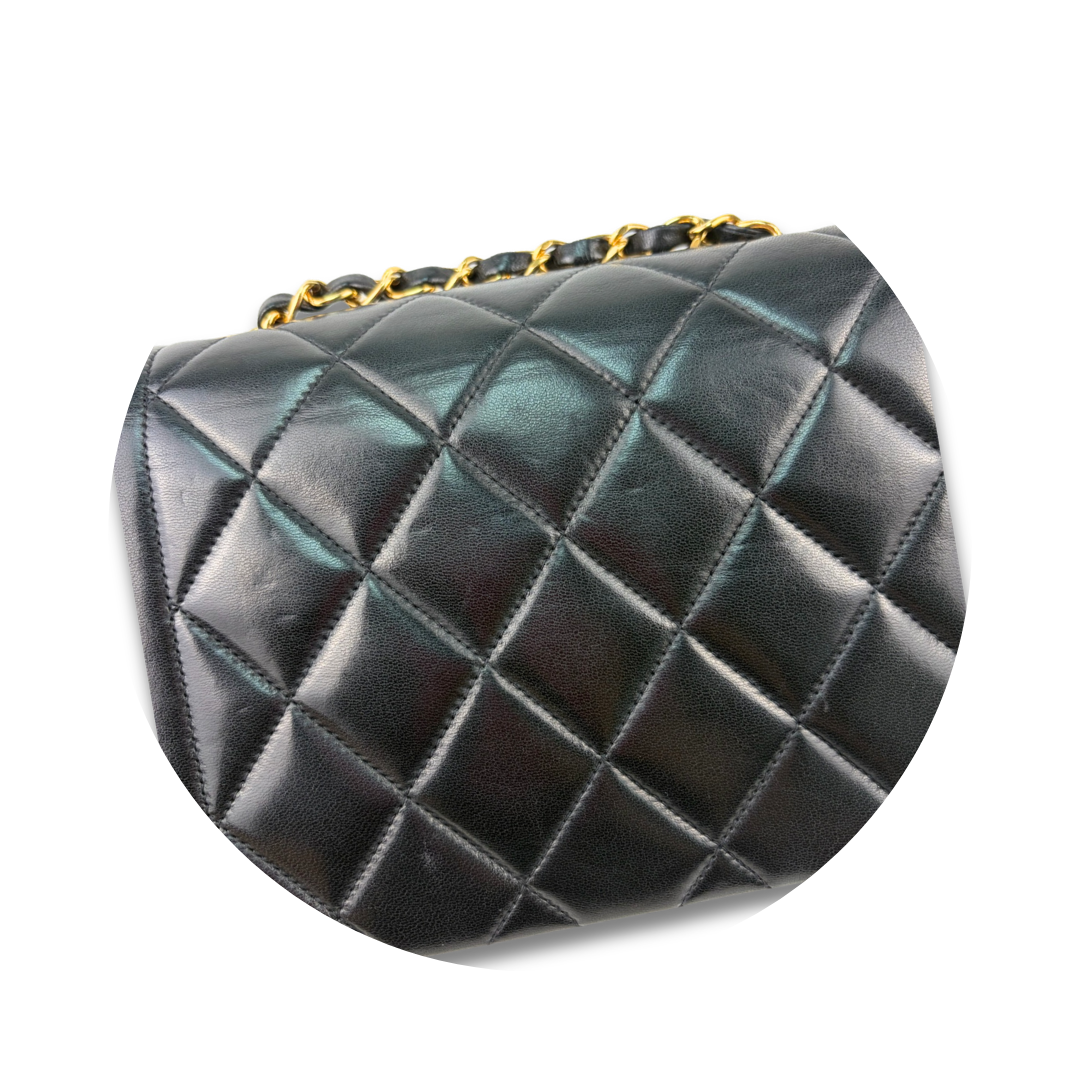 Chanel Lambskin Small Diana Single Flap