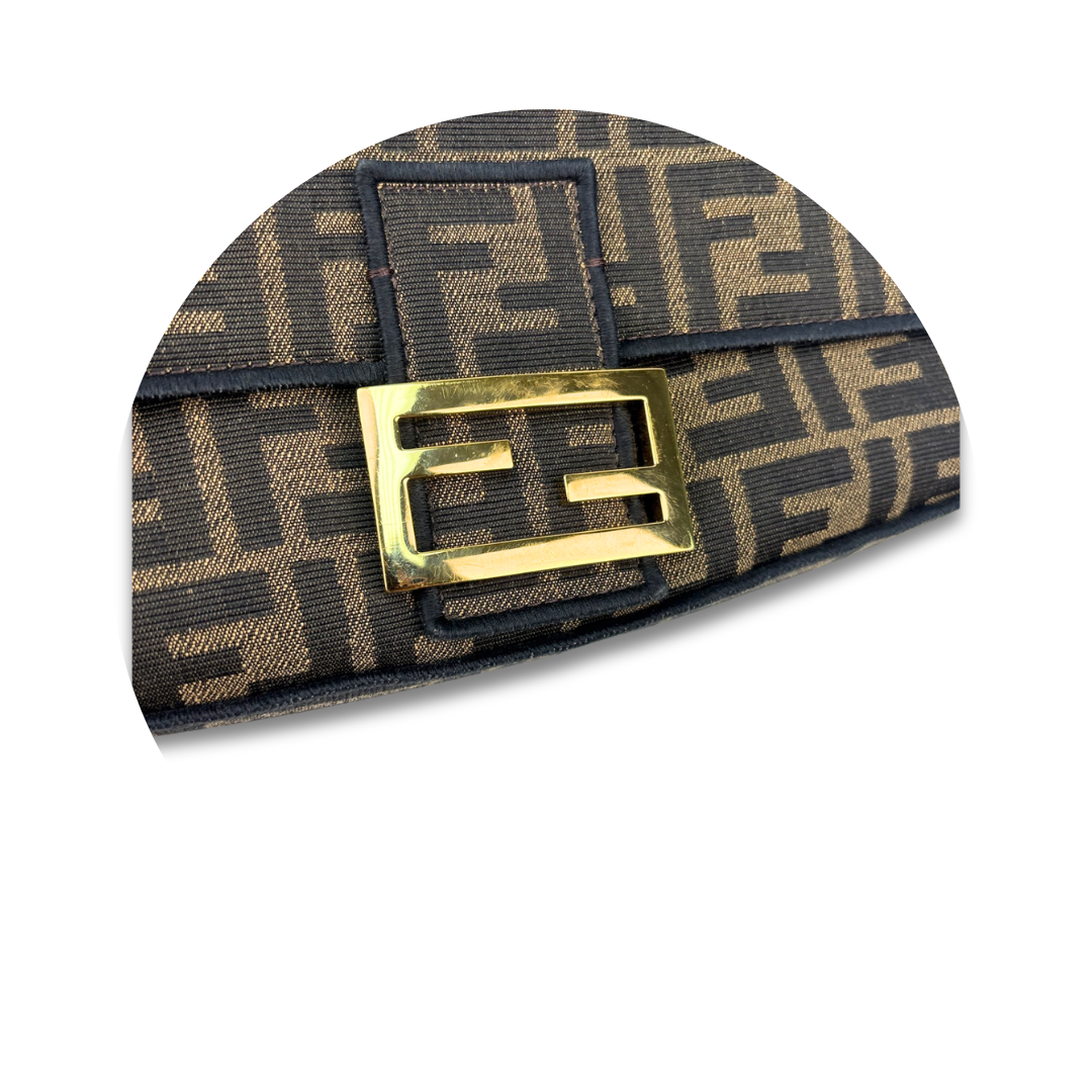 Fendi Jacquard Convertible Baguette