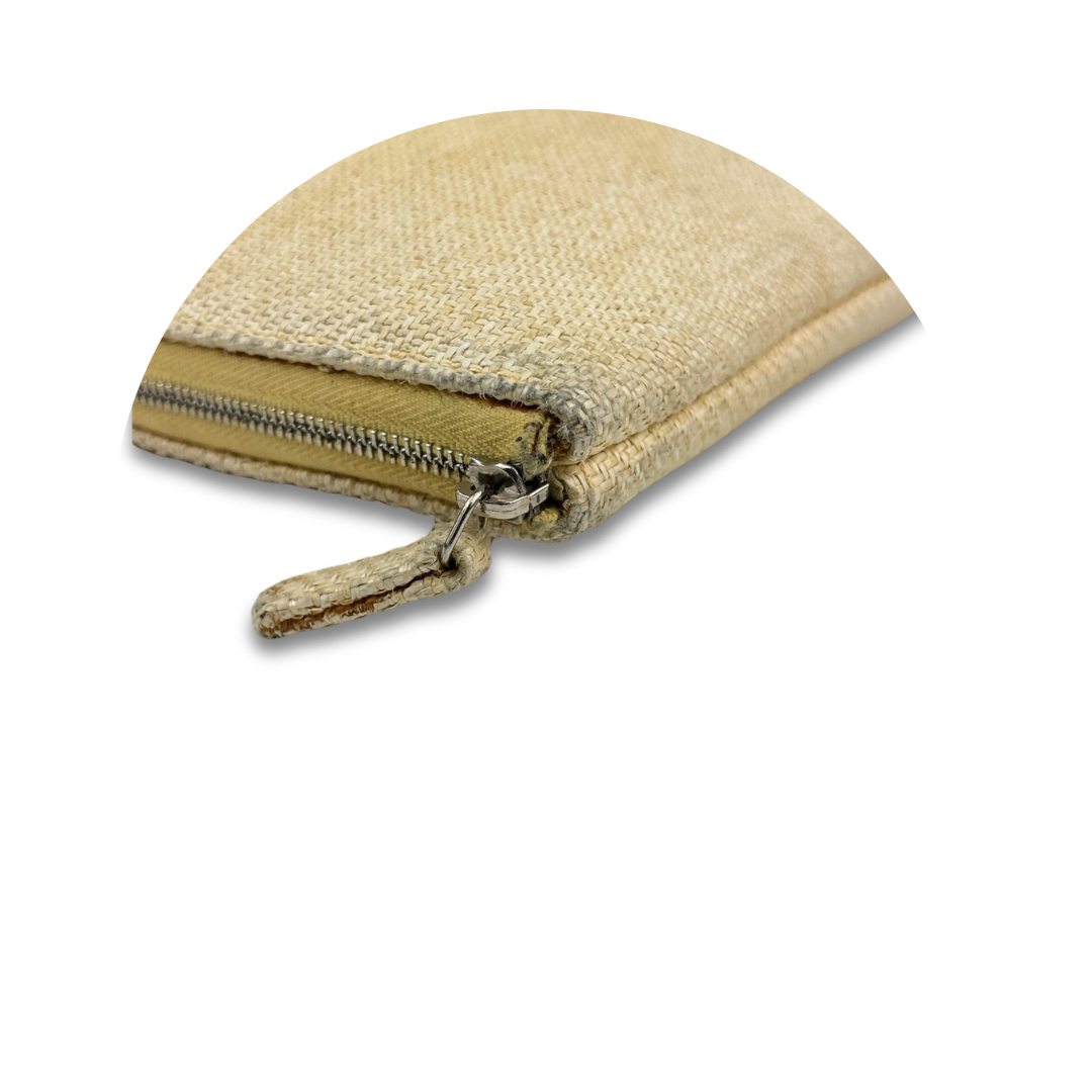 Chanel Canvas Deauville Zipper Pouch