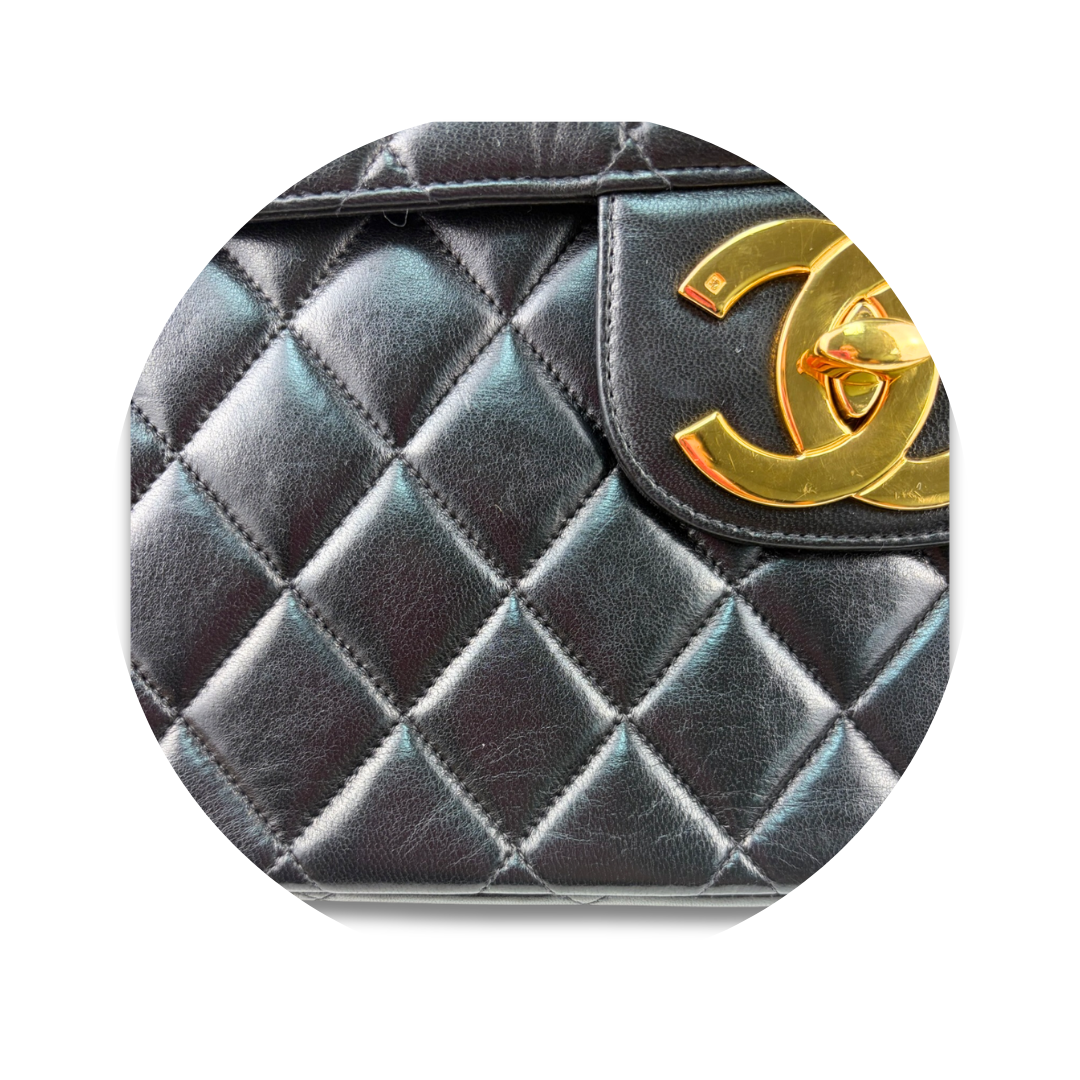 Chanel Vintage Classic XL CC Jumbo Single Flap
