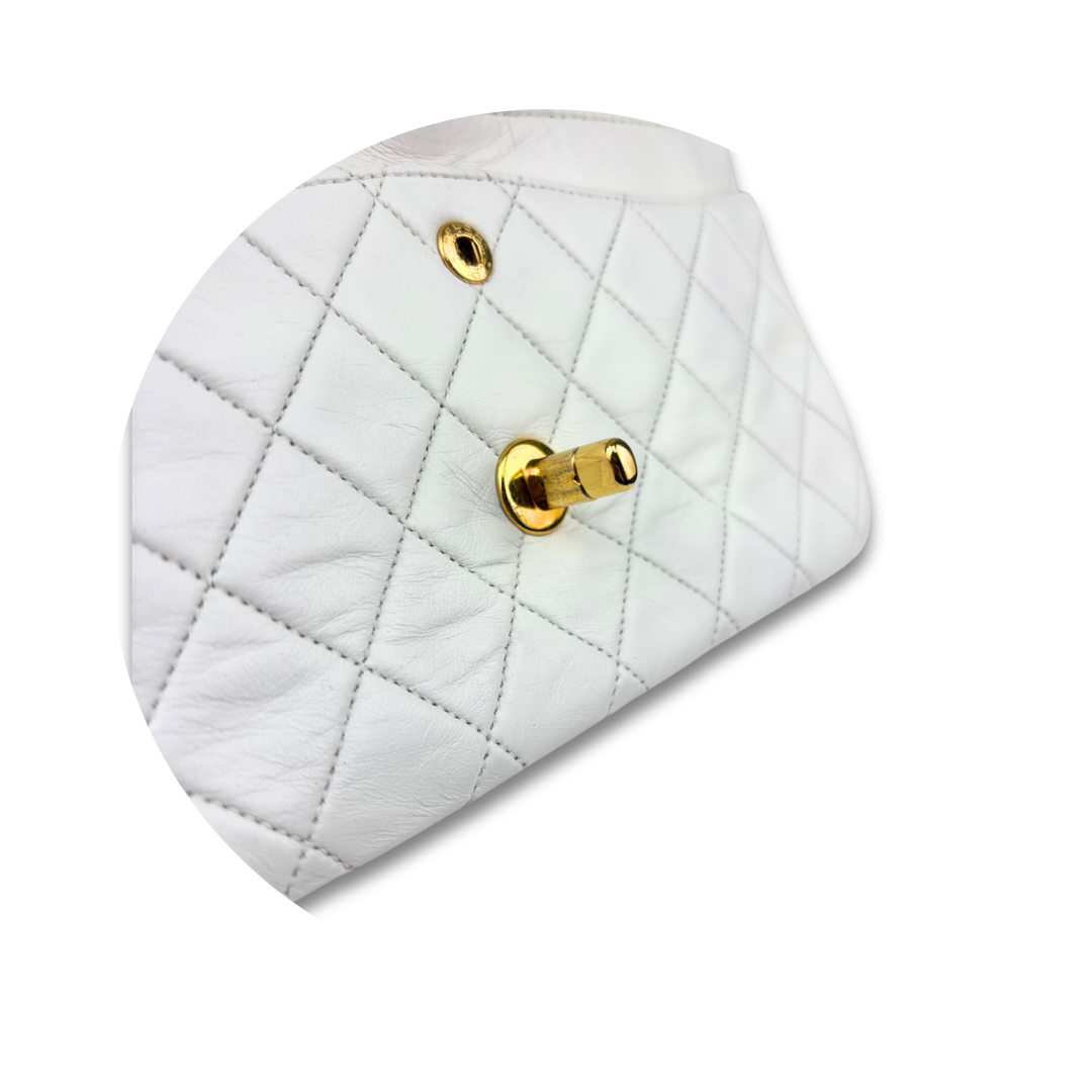 Chanel Classic White Small Double Flap