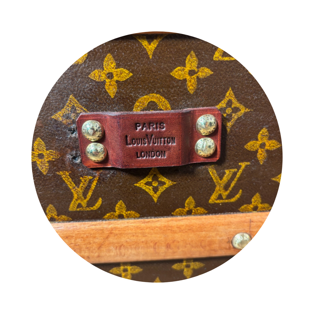 Louis Vuitton Monogram Antique Malle Courrier 110 Trunk
