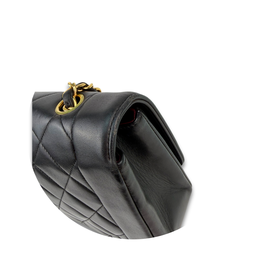 Chanel Medium Lambskin Diana Single Flap