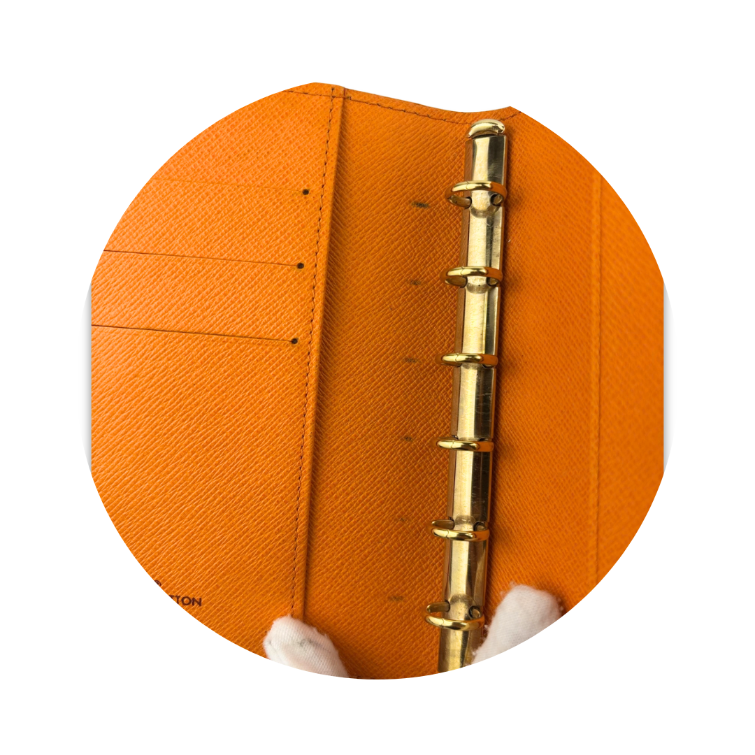 Louis Vuitton Orange Epi Leather Agenda PM
