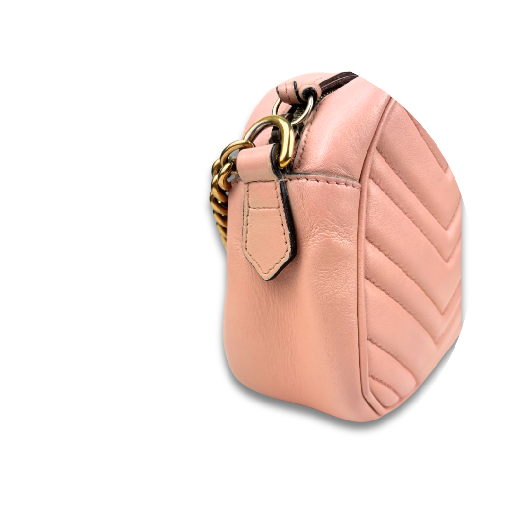 Gucci Pink Marmont Camera Bag