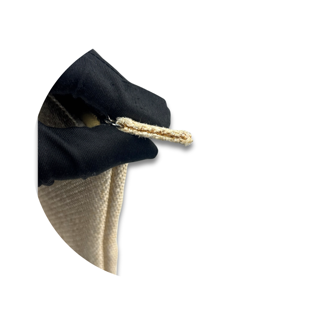 Chanel Canvas Deauville Zipper Pouch