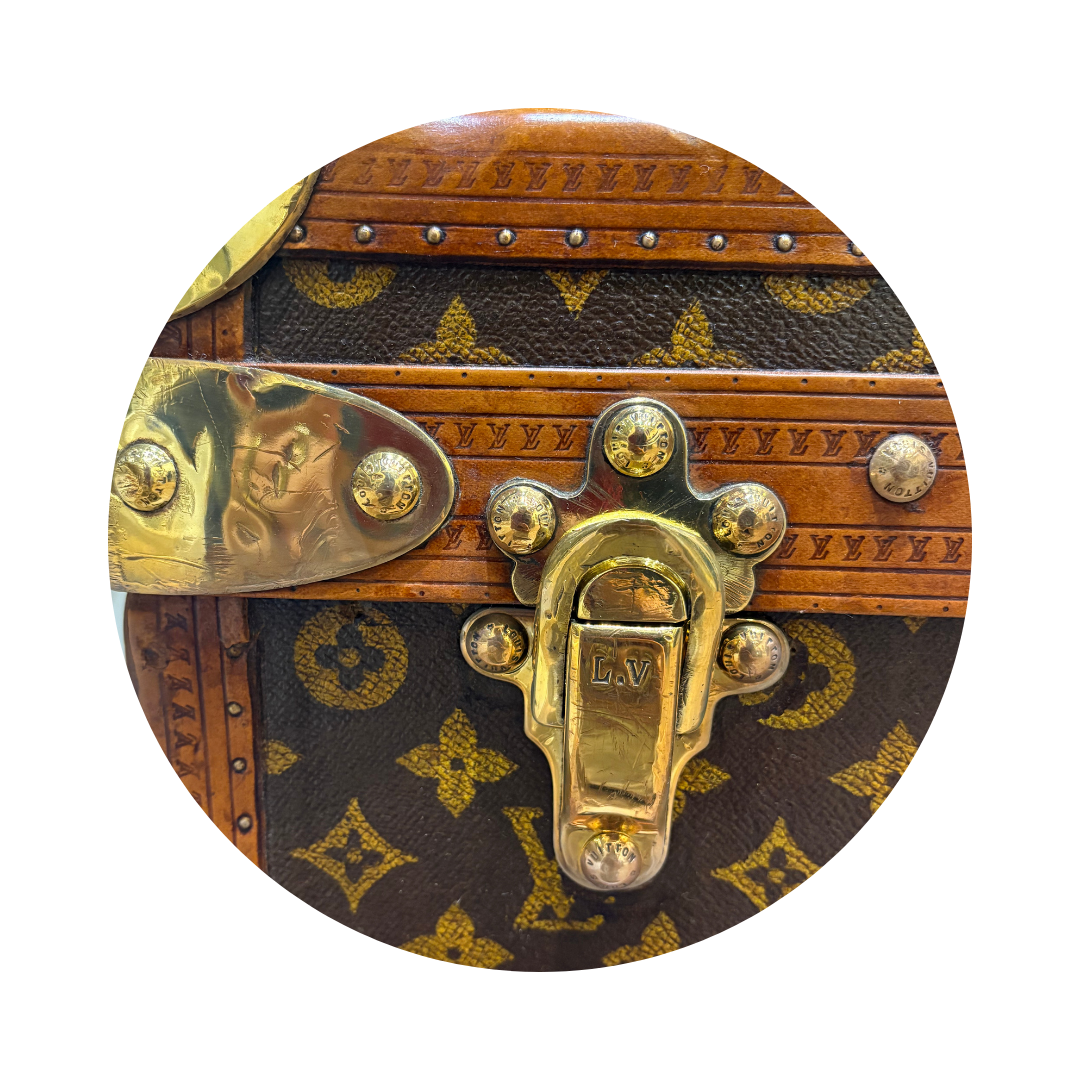 Louis Vuitton Monogram Antique Malle Cabine 90 Trunk