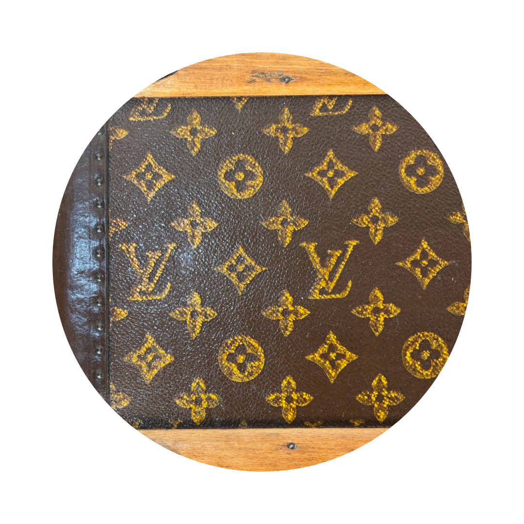 Louis Vuitton Monogram Antique Malle Courrier 90 Trunk