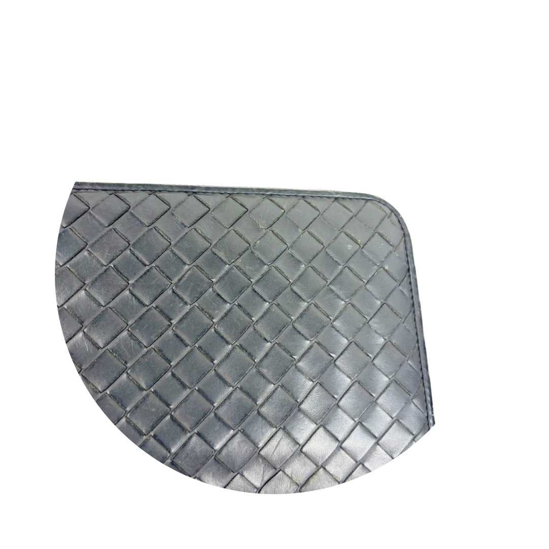 Bottega Veneta Intrecciato Grey Zip Around Wallet