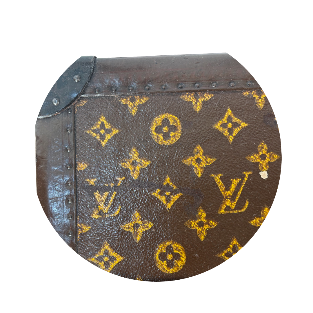 Louis Vuitton Monogram Antique Malle Courrier 90 Trunk