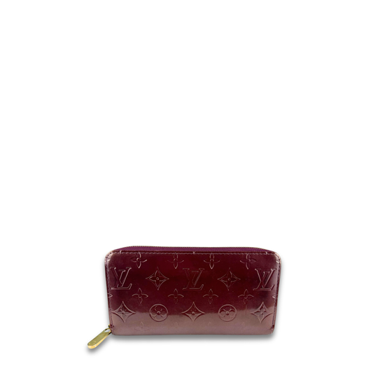 Louis Vuitton	Rouge Fauviste Vernis Zippy Wallet