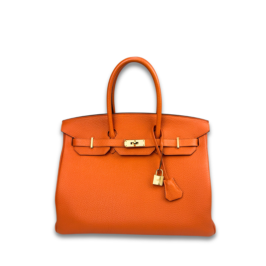 Hermès Togo Birkin 35 Feu Orange