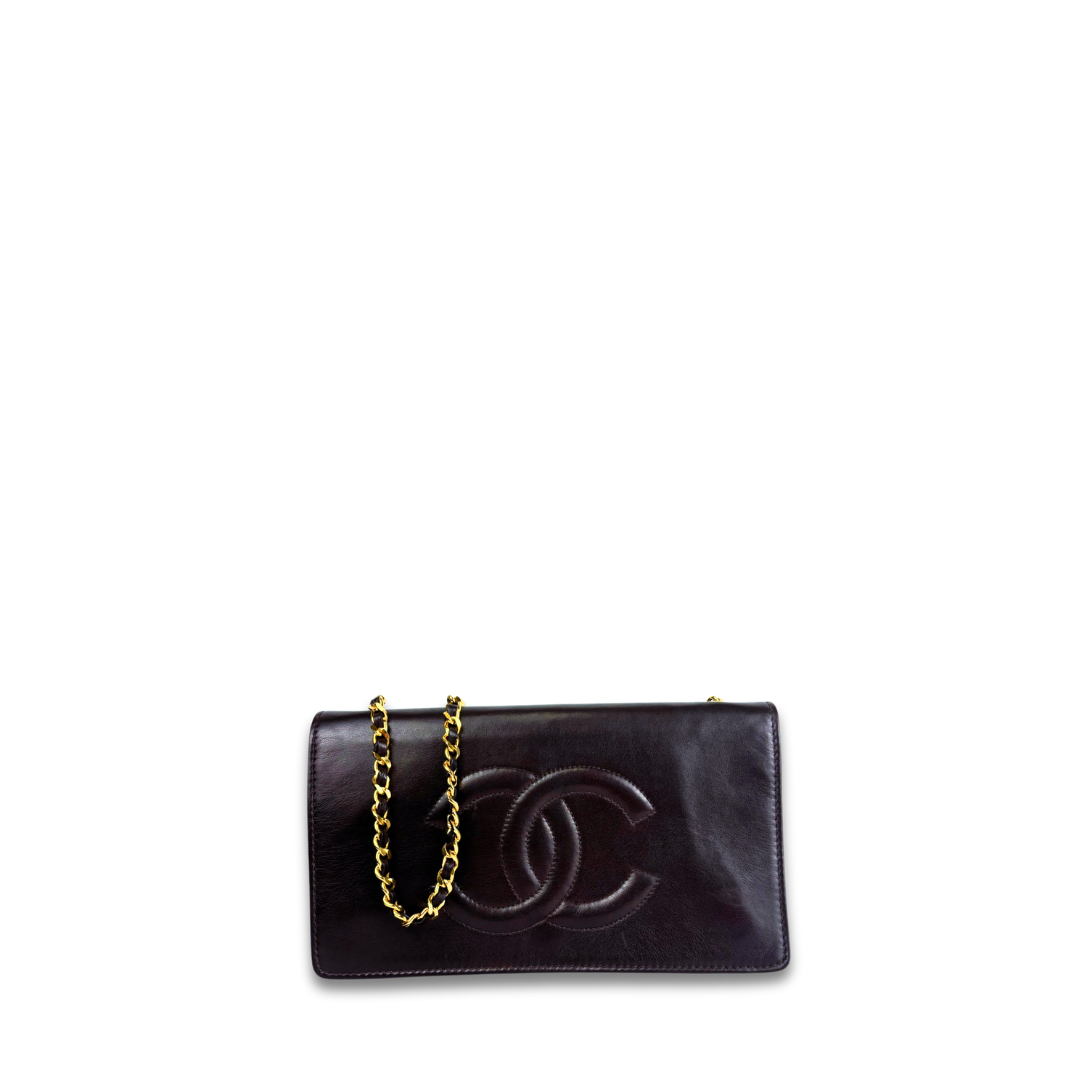 Chanel Brown Lambskin Timeless Wallet on Chain