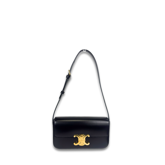 Celine Leather Claude Shoulder Bag