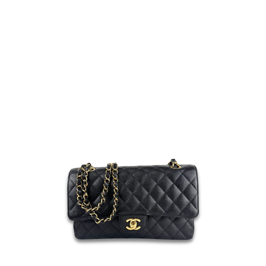 Chanel Black Caviar Medium Double Flap