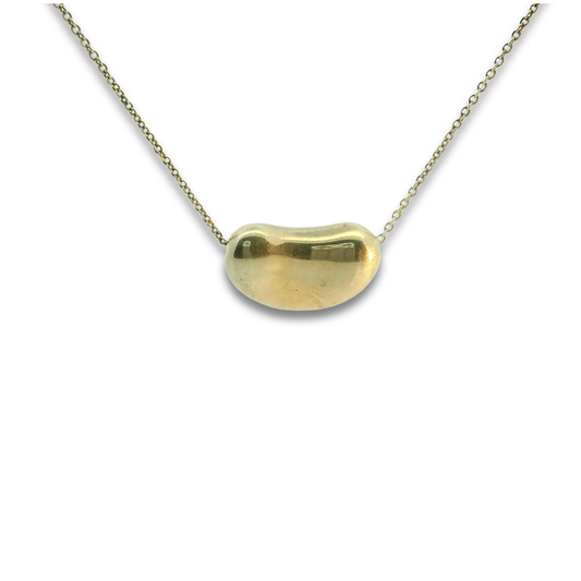 Tiffany & Co Elsa Peretti Large Bean Design Pendant Necklace