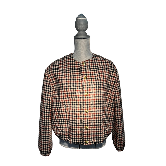 Celine Plaid Chelsea Jacket - Size 34