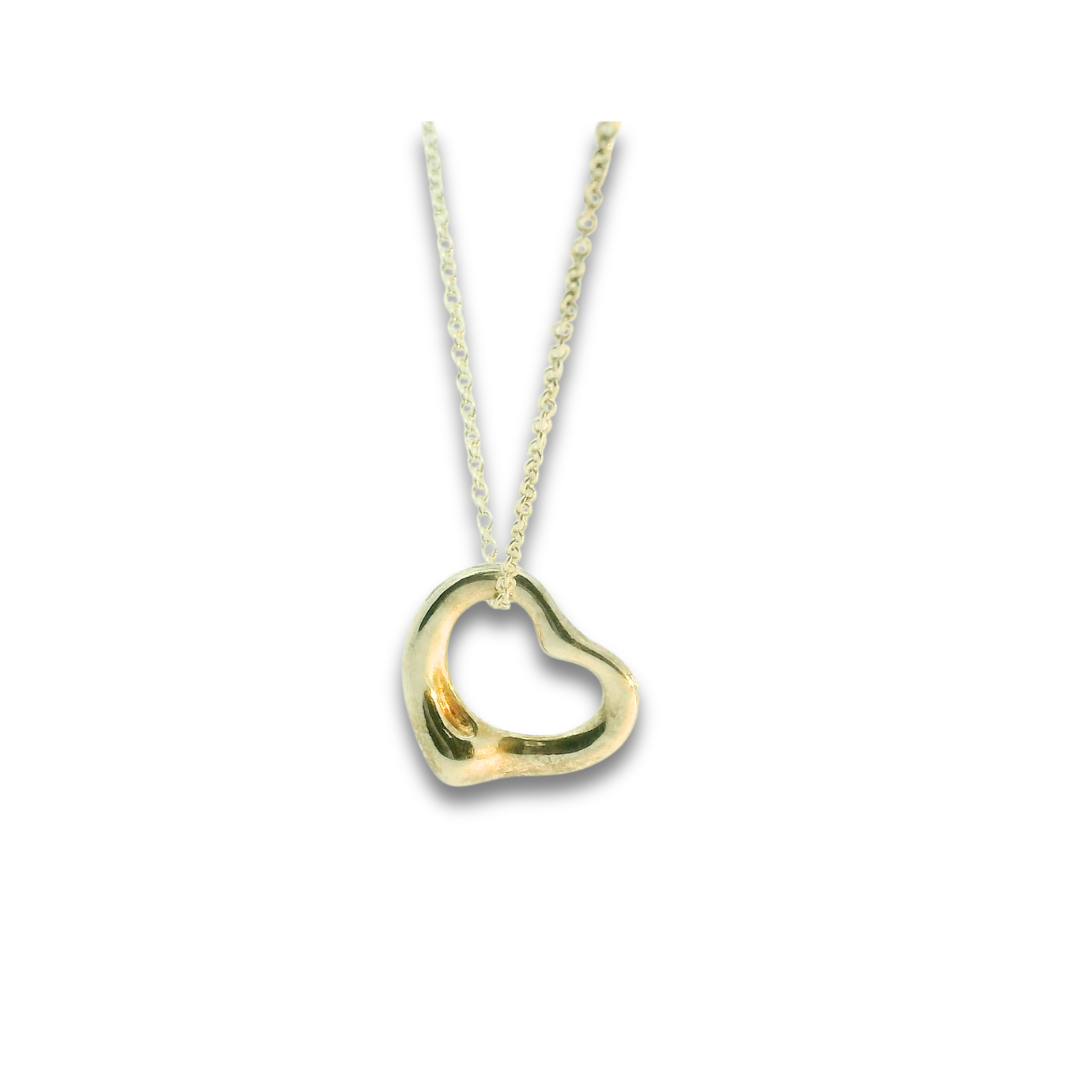 Tiffany Open Heart Pendant Necklace