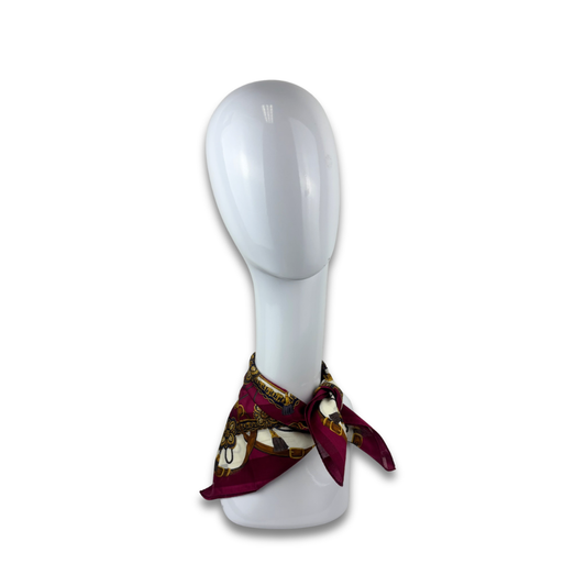 Celine Magenta Tassel Cotton Handkerchief