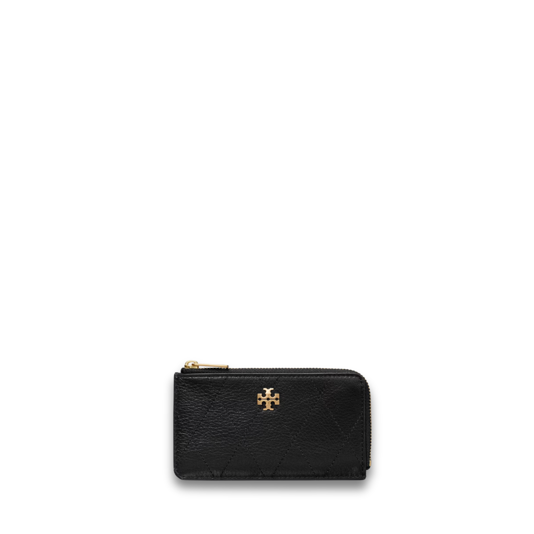 Tory Burch Charlie Quilted Zip Card Case