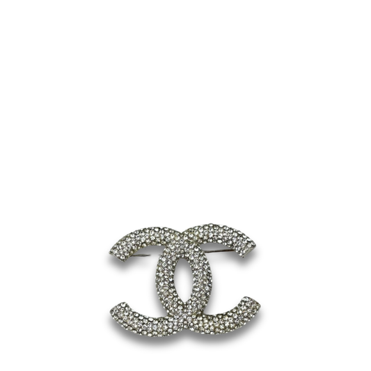 Chanel Strass CC Brooch