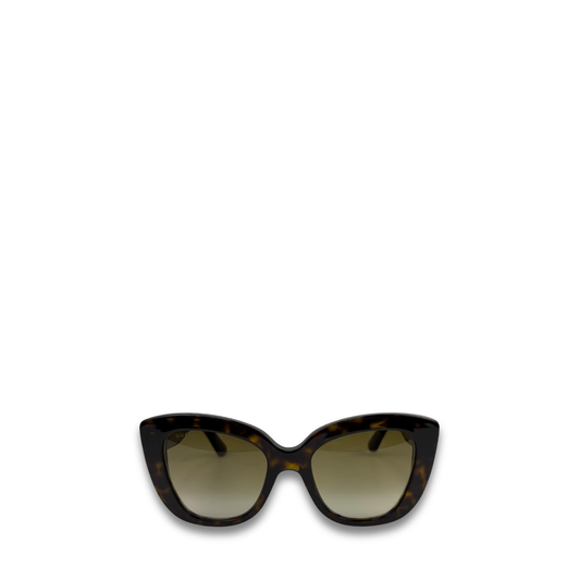 Gucci Oversized Tortoiseshell Cateye Sunglasses
