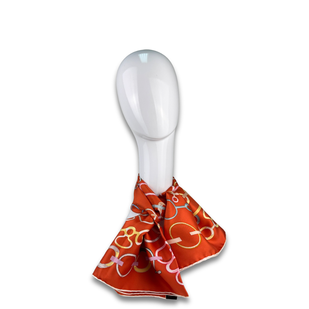 Hermès 'Do Re Boucles' Silk Scarf 90