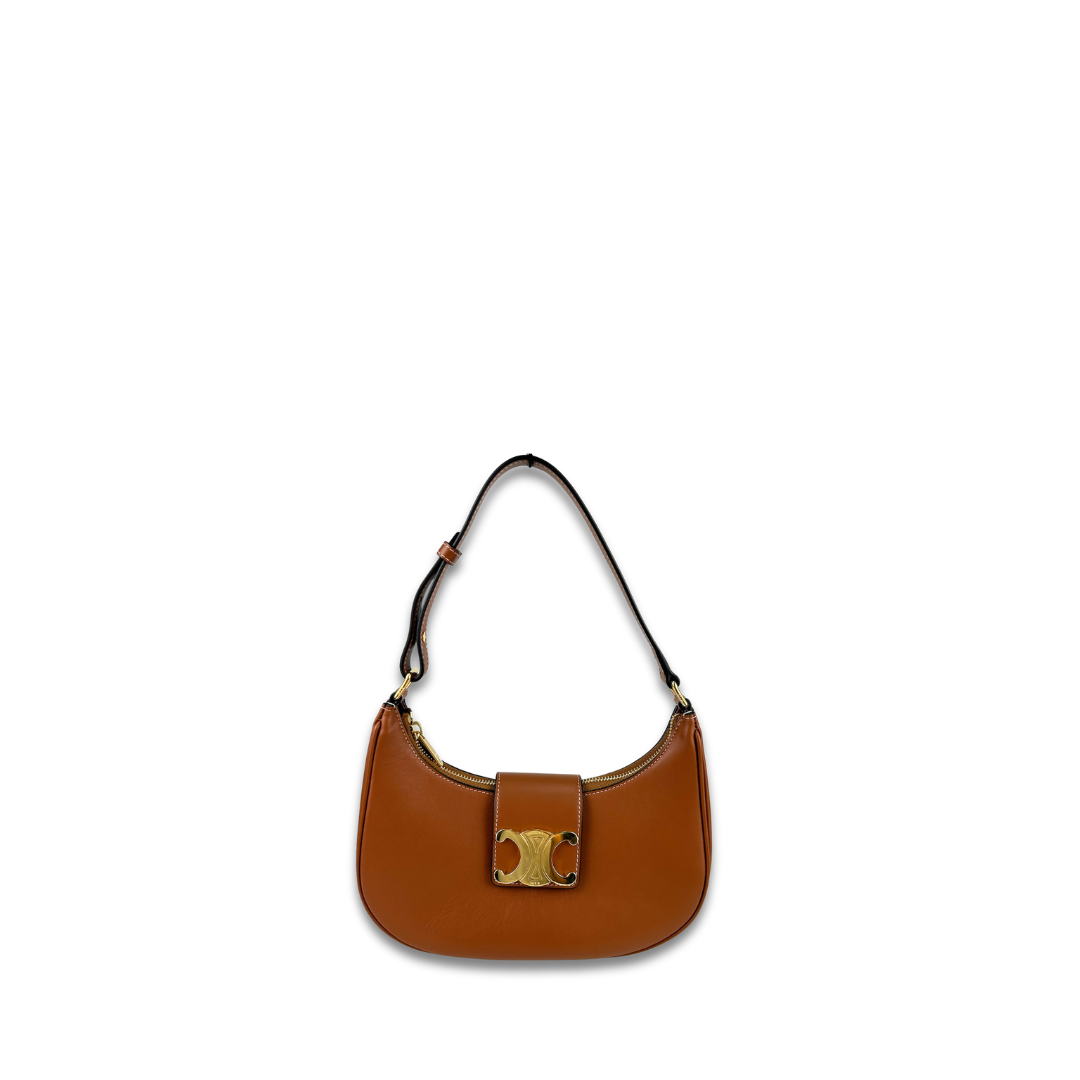 Celine Medium Tan Ava Triomphe Shoulder Bag