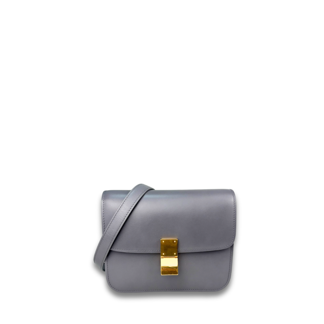 Celine Dark Grey Small Box Bag