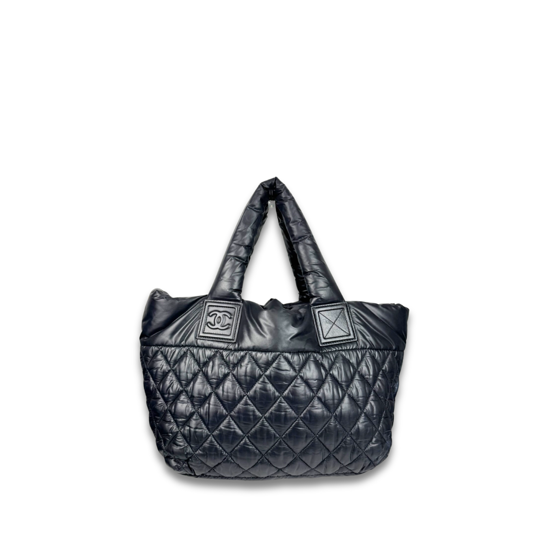 Chanel Black Nylon Coco Cocoon Tote